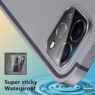 Microsonic Apple iPad Pro 12.9'' 2021 5. Nesil (A2378-A2461-A2379-A2462) Kamera Lens Koruma Camı