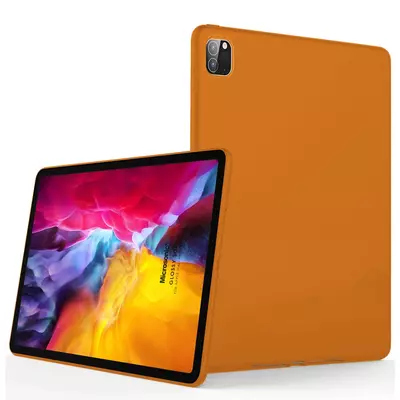 Microsonic Apple iPad Pro 12.9`` 2022 6. Nesil Kılıf (A2436-A2764-A2437-A2766) Matte Silicone Turuncu