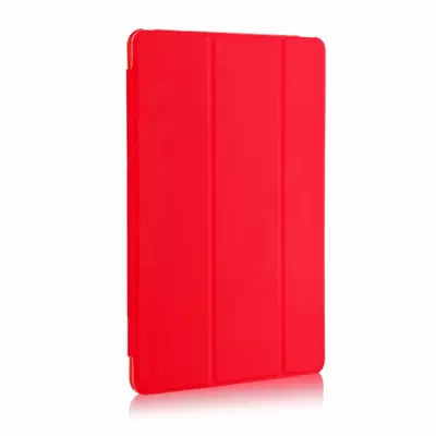 Microsonic Apple iPad Pro 12.9`` 2022 6. Nesil Kılıf (A2436-A2764-A2437-A2766) Slim Translucent Back Smart Cover Kırmızı