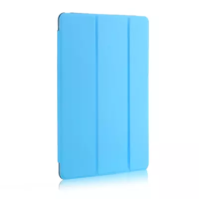 Microsonic Apple iPad Pro 12.9`` 2022 6. Nesil Kılıf (A2436-A2764-A2437-A2766) Slim Translucent Back Smart Cover Mavi