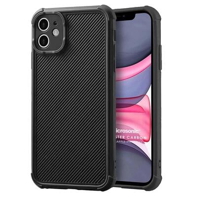 Microsonic Apple iPhone 11 Kılıf Chester Carbon Siyah