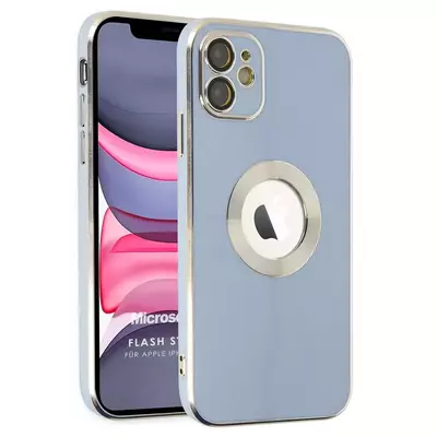 Microsonic Apple iPhone 11 Kılıf Flash Stamp Mavi