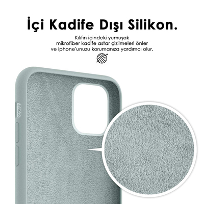 Microsonic Apple iPhone 11 Kılıf Liquid Lansman Silikon Kantaron Mavisi