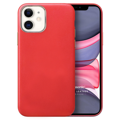 Microsonic Apple iPhone 11 Kılıf Luxury Leather Kırmızı