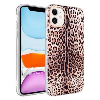 Microsonic Apple iPhone 11 Natural Feel Desenli Kılıf Leopard