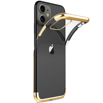 Microsonic Apple iPhone 11 Kılıf Skyfall Transparent Clear Gold