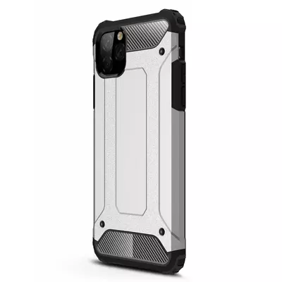 Microsonic Apple iPhone 11 Pro (5.8'') Kılıf Rugged Armor Gümüş