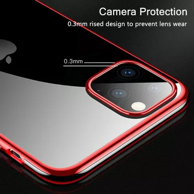 Microsonic Apple iPhone 11 Pro (5.8'') Kılıf Skyfall Transparent Clear Rose Gold