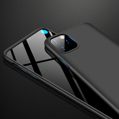 Microsonic Apple iPhone 11 Pro Kılıf Double Dip 360 Protective AYS Siyah