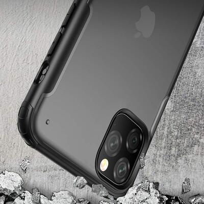Microsonic Apple iPhone 11 Pro Kılıf Frosted Frame Siyah