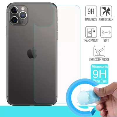 Microsonic Apple iPhone 11 Pro Max (6.5'') Arka Nano Cam Ekran Koruyucu