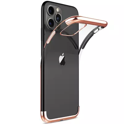 Microsonic Apple iPhone 11 Pro Max (6.5'') Kılıf Skyfall Transparent Clear Rose Gold
