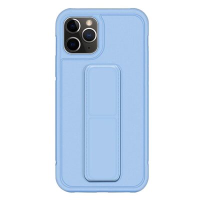 Microsonic Apple iPhone 11 Pro Max Kılıf Hand Strap Mavi
