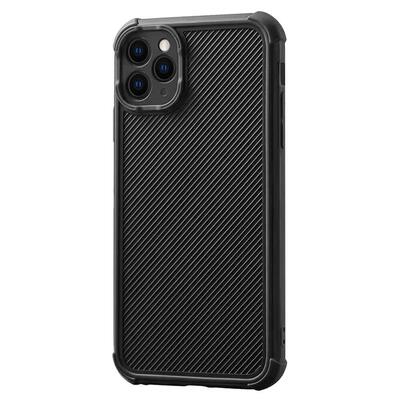 Microsonic Apple iPhone 11 Pro Max Kılıf Chester Carbon Siyah