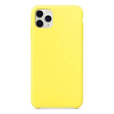 Microsonic Apple iPhone 11 Pro Max Kılıf Liquid Lansman Silikon Güneş Sarısı
