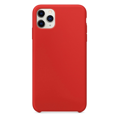 Microsonic Apple iPhone 11 Pro Max Kılıf Liquid Lansman Silikon Kırmızı