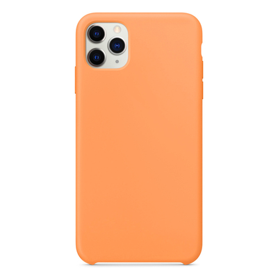 Microsonic Apple iPhone 11 Pro Max Kılıf Liquid Lansman Silikon Papaya