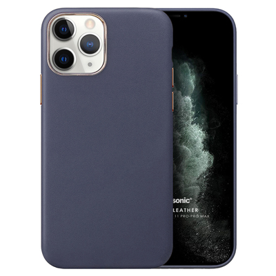 Microsonic Apple iPhone 11 Pro Max Kılıf Luxury Leather Lacivert