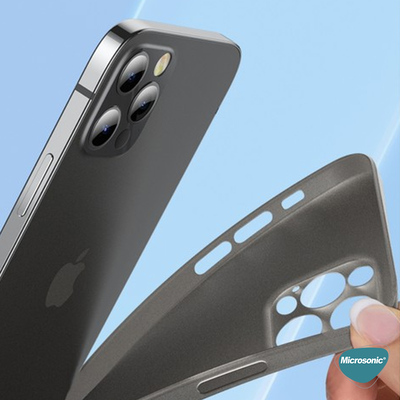 Microsonic Apple iPhone 11 Pro Max Kılıf Peipe Matte Silicone Siyah