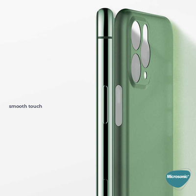 Microsonic Apple iPhone 11 Pro Max Kılıf Peipe Matte Silicone Yeşil