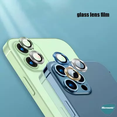 Microsonic Apple iPhone 11 Pro Max Tekli Kamera Lens Koruma Camı Koyu Yeşil