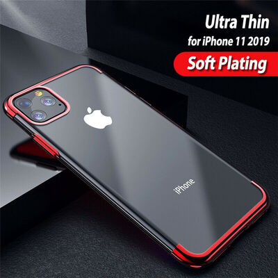 Microsonic Apple iPhone 11 Pro Kılıf Skyfall Transparent Clear Kırmızı