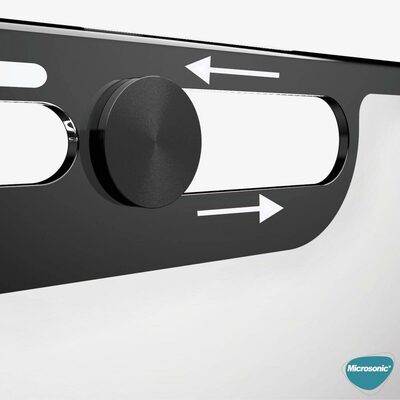 Microsonic Apple iPhone 11 Pro Secret CamSlider Glass Cam Ekran Koruyucu Siyah