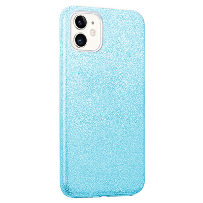 Microsonic Apple iPhone 11 Kılıf Sparkle Shiny Mavi