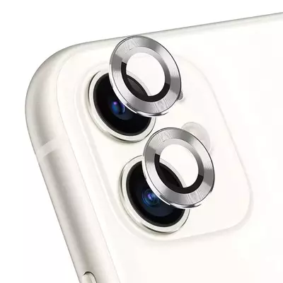 Microsonic Apple iPhone 11 Tekli Kamera Lens Koruma Camı Gümüş