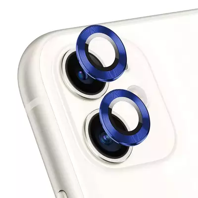 Microsonic Apple iPhone 11 Tekli Kamera Lens Koruma Camı Lacivert