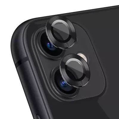 Microsonic Apple iPhone 11 Tekli Kamera Lens Koruma Camı Siyah