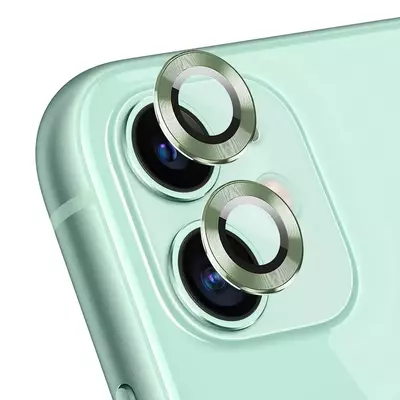 Microsonic Apple iPhone 11 Tekli Kamera Lens Koruma Camı Yeşil