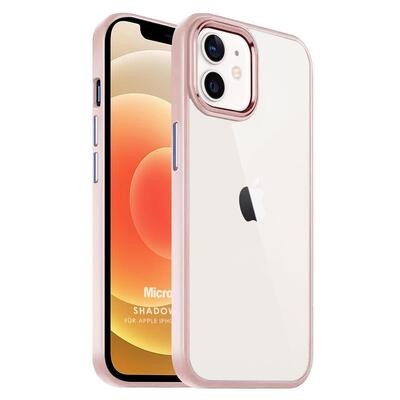 Microsonic Apple iPhone 12 Kılıf Shadow Planet Açık Pembe