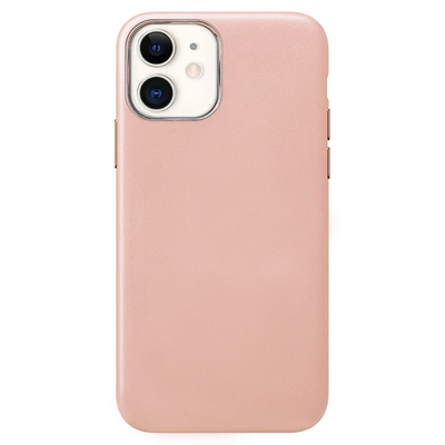 Microsonic Apple iPhone 12 Kılıf Luxury Leather Rose Gold