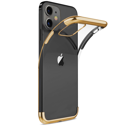 Microsonic Apple iPhone 12 Mini Kılıf Skyfall Transparent Clear Gold