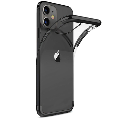 Microsonic Apple iPhone 12 Mini Kılıf Skyfall Transparent Clear Siyah