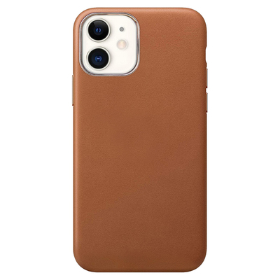 Microsonic Apple iPhone 12 Mini Kılıf Luxury Leather Kahverengi