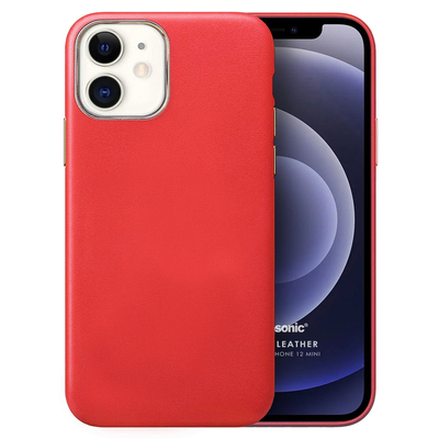 Microsonic Apple iPhone 12 Mini Kılıf Luxury Leather Kırmızı