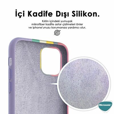 Microsonic Apple iPhone 12 Mini Kılıf Painted Rainbow Pattern Pride Edition