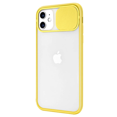 Microsonic Apple iPhone 12 Mini Kılıf Slide Camera Lens Protection Sarı