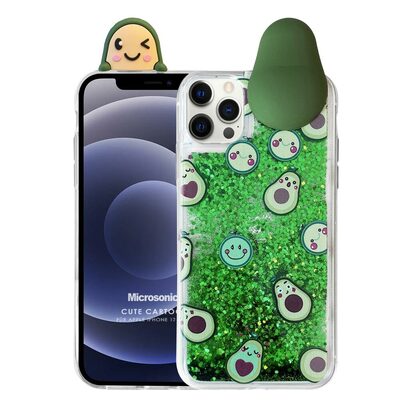 Microsonic Apple iPhone 12 Pro Kılıf Cute Cartoon Avakado