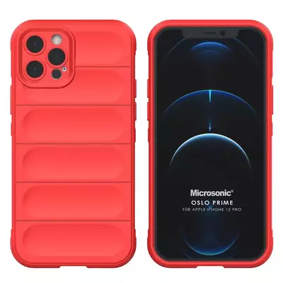 Microsonic Apple iPhone 12 Pro Kılıf Oslo Prime Kırmızı