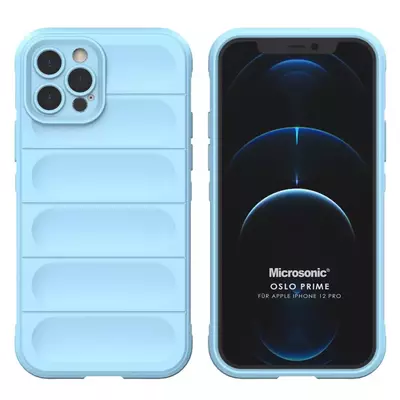 Microsonic Apple iPhone 12 Pro Kılıf Oslo Prime Mavi