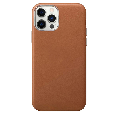 Microsonic Apple iPhone 12 Pro Kılıf Luxury Leather Kahverengi