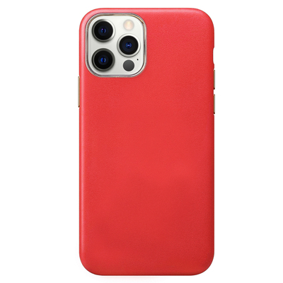 Microsonic Apple iPhone 12 Pro Kılıf Luxury Leather Kırmızı