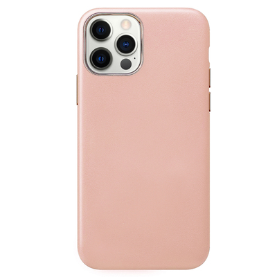 Microsonic Apple iPhone 12 Pro Kılıf Luxury Leather Rose Gold