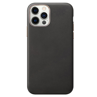 Microsonic Apple iPhone 12 Pro Kılıf Luxury Leather Siyah