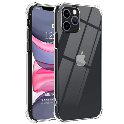 Microsonic Apple iPhone 12 Pro Max Kılıf Anti Shock Silikon Şeffaf