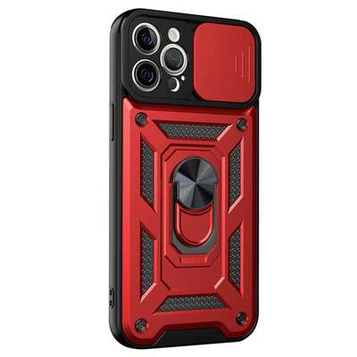Microsonic Apple iPhone 12 Pro Max Kılıf Impact Resistant Kırmızı
