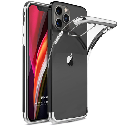 Microsonic Apple iPhone 12 Pro Max Kılıf Skyfall Transparent Clear Gümüş